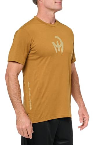 adidas Mahomes Designed 4 Trainings-T-Shirt für Herren, Bronzefarbene Strata, L