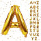 Biapian Folienballon Buchstaben Gold, XXL 40 Zoll Buchstaben A Luftballon Große, Gold Buchstaben Ballon, 101.6CM Alphabet Folienballon Helium für Geburtstag Hochzeit Jubiläum Babyparty Deko (Gold A)