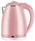 RILOOP Hervidor eléctrico de apagado automático para el hogar, gran capacidad, 24 horas, aislamiento de 1500 W, acero inoxidable integrado, 1,8 l/rosa