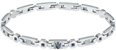 Maserati Herrenarmband aus Edelstahl, PP-Stein, Iconic Collection – JM423AVD15