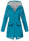 EMATOP Übergangsjacke Damen Leicht Atmungsaktive Regenjacke Winddicht Wasserdicht Regenmantel mit Kapuze Windbreaker Jacke Lang Einfarbig Jacke Herbst Winter Dünne Softshelljacke Outdoorjacke