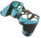 Tiuimk Funda protectora de silicona para mando inalámbrico PS2 PS3 - Negro-Azul