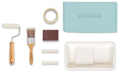Rust-Oleum Ready to Roll - Eco Paint Kit (Small) - Bathroom Wood & Cabinet Gloss Soft Blues