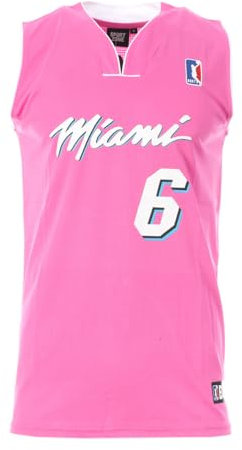 Sport zone Miami Maillot de Basket Rose Homme Miami 6 Rose S
