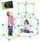 SHOP-STORY - MAGICASTLE : Kit de Construction Modulable de Cabanes Fusée Igloos pour Enfants - 175 Pièces Fluorescentes - Facile à Assembler