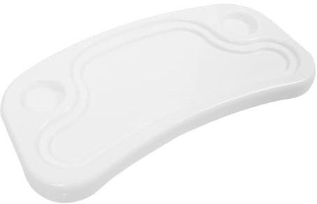 Abaodam Baby High Chair Tray Universal Plastic Dining Tray for Wooden High Chair Large Size Safe Meal Accessory White