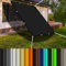 Sonnensegel 3 x 6.5 m UV Schutz Wasserdicht Sonnenschutz Sunsegel Windschutz Reißfest Wetterfest für Garten Terrasse Balkon Sonnenschutz Glasdach, Schwarz