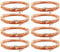 ENERRGECKO 8 Gitarren Saiten, Gitarren Saiten, Volks Gitarre, eine Saite, Schwarze Linie, Einzelne Saite, Universal