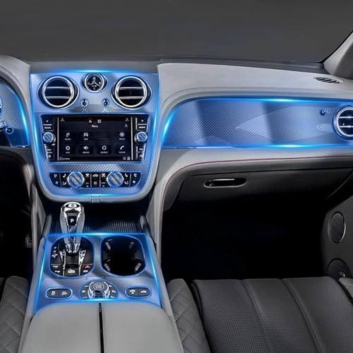 GUPEB TPU-Folie, passend für Bentley Bentayga Mulsanne Continental GT Auto Innenraum Aufkleber Mittelkonsole Getriebe Touchscreen