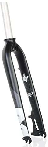 Bike Suspension Forks Mountain Bike Rigid Forks 26 27.5 29inch Road Bike Fork MTB Disc Brake Aluminum Alloy Bicycle Front Fork 1-1/8 Threadless Ultralight QR 9mm 820g