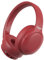 Vieta Pro - Cascos inalambricos Bluetooth Diadema con Dual Pairing. Sonido Estéreo y 50 Horas de Reproducción, Modo Gaming con micrófono Integrado para PC/Teléfono, USB Tipo C y Plegables Stream Rojo