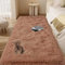GOUTUI Bettvorleger Schlafzimmer 100 x 100 cm Anti-Rutsch Unterseite Modern Flächenteppich Wohnkultur für Stühle Sofa Schlafzimmer Kinderzimmer, Khaki