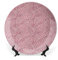asbwuo Ceramic Display Plate, Animal Print Leopard Skin Pattern Girly Design Trendy, 6 Inch，Pink