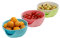 HOLIDYOYO Bol de Aperitivos Doble con Soporte Cáscaras Nueces y Snacks Pistachos Cerezos y Edamame Color Aleatorio Color Aleatorio