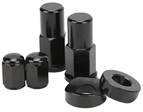 Generic DADO BLOCCHIO RIM, 8x1,25 Mm Blocco del Cerchione Rondella Nera Fili in Alluminio Nero 6061-T6 Facile Installare per la Sostituzione della Moto per YZ 125 250 250F 450F WR250R WR450R