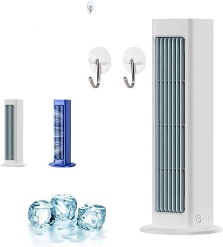 Breezamax, Breeze Max Air Cooler, Brizaac Enfriador de aire, Mini Aire Acondicionado Portatil Con 3 velocidades, Ventilador de refrigeración sin taladros para dormitorio u oficina
