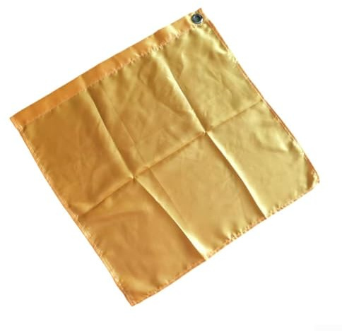 Gdfnmogo Pferde-Trainingsflagge für Longier- und Hindernisübungen, 47,5 x 47,5 cm, Oxford-Stoff, Reitleiter-Flagge mit Aluminiumschnalle, Rot/Grün/Gelb (Gelb)