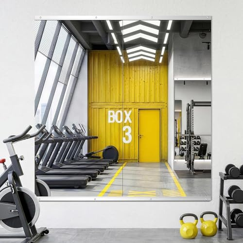 Home Gym Mirrors for Wall, 50”x25”x2 PCS Large Workout Mirrors for Home Gym