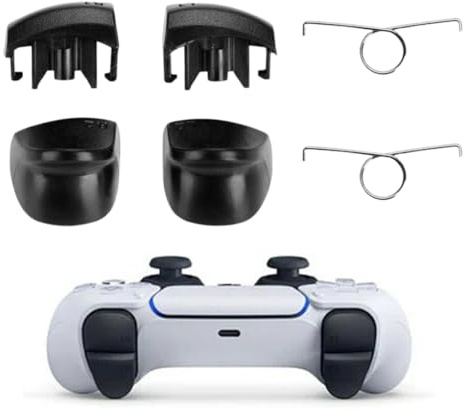 QEXUJOW Kits de accesorios,Reemplaza los botones y resortes de los controladores L2, R2, L1 y R1, compatible con el controlador PlayStation PS5 de segunda generación (V2).