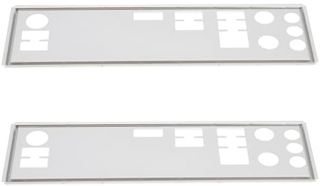 LT Easiyl 2X PC I/O-Blende Kompatibel mit Gigabyte B460M DS3H AC Mainboard Silber