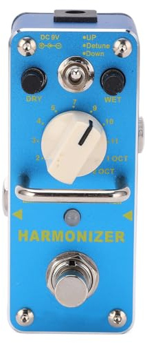 Dpofirs E-Gitarren-Pedal, Metall-Pitch-Shifter-Effekt, True Bypass, 3 Modi für Gitarren-Enthusiasten, Blau