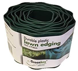 Greenkey Garden and Home Ltd Durable plastic lawn edging 9cm x 910cm