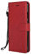 DENDICO Coque pour Huawei P20 Lite, PU en Cuir Coque Portefeuille Étui Housse, Design Classique TPU Coque pour Huawei P20 Lite - Rouge