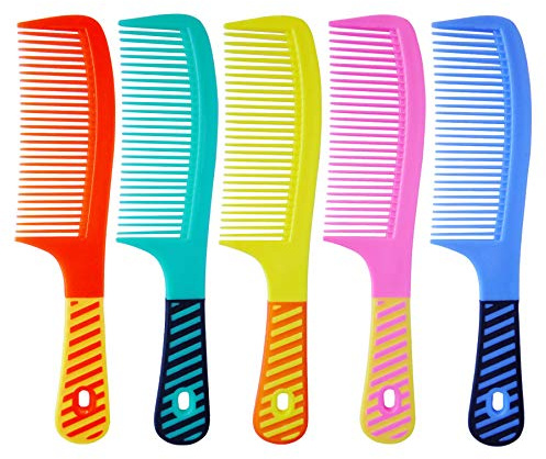 zYoung 5 Pcs Combs for Women, Tooth Comb Set, Styling Essentials Round Comb with Handle