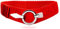 Glamexx24 Elastischer Damen Taillengürtel gürtel 6cm breiter Hüftgürtel mit silberner Ring (Rot Flocken, Taillenweite 75cm-110cm)