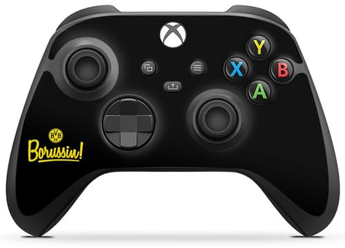 DeinDesign Skin kompatibel mit Microsoft Xbox Series X Controller Folie Sticker BVB Fußball Borussia Dortmund