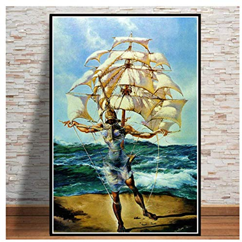RUIYANMQ Puzzle 1000 Stück Retro Psychedelische Malerei Salvador Dali Surrealismus Abstr Poster Holz Adult Toys Dekompressionsspiel K92Ya