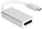 Type‑C to DP Short Cable, Type‑C to DP Adapter Cord USB‑C Male to DisplayPort Female Cable Data Cable HD Data Transfer Cable for Pc for Home(Silver)