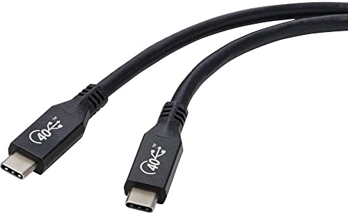 RENKFORCE USB 4™ USB-C® Kabel 0,80 m schwarz Aluminium Stecker RF-4870098