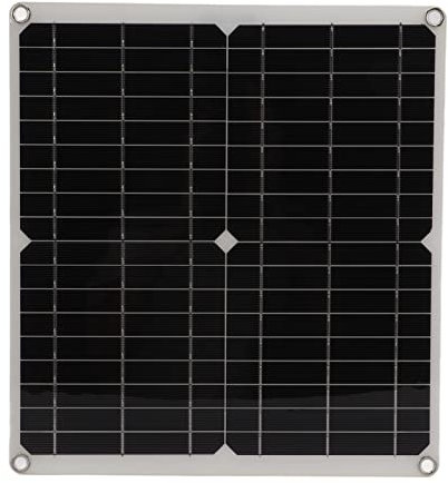 Kit de Panneau Solaire 25W, Kit de Panneau Solaire Portable étanche à taux de Conversion élevé 18V Pliable pour Ordinateurs Portables pour alimentations Mobiles pour activités de Plein air