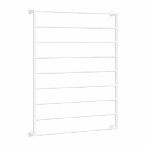 JYHHCYS schalhalter aufbewahrung Wandmontierter Schalständer Aus Metall, Moderner 10-stufiger Hijab-Halter-Organizer Mit Abnehmbarer Querstange, Bekleidungsgeschäft/Haus, Platzsparer