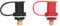 Walfront 250 A Batterieladegerät Pfosten Kit 20 Mm Bolzen Batteriepfosten Überbrückungsklemme Schwarz Rot UL94 V-0 Brandschutzklassifizierung für Cap Car RV Truck Charging