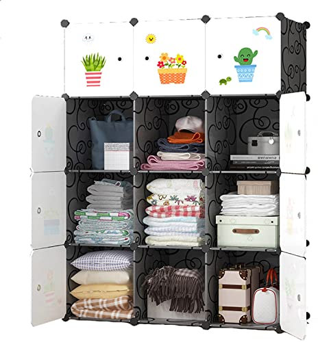 KIZQYN Bedroom Wardrobes Schränke Tragbare Kleiderschränke Schlafzimmer Kombination Kleiderschränke Baukasten Bücher Spielzeug Handtuchspeicher Aufbewahrungsboxen Raumschoner Tragbare Garderobe
