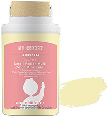 Pequeño Reparación Pared Rodillo - Reparación Pared Con Rodillo, Reparación Pintura Pared Pintura Pared Para Reparación Pared (Amarillo)