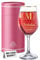 CROWNLY CRYSTAL® Mum Gifts from Daughter - Pink Things Special Gifts for Women - Personalised Wine Glasses - Ladies Birthday & Wedding Set