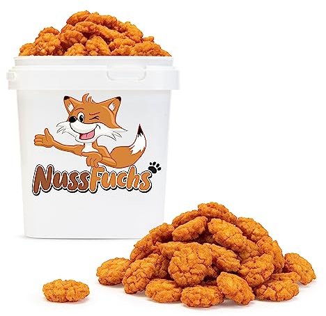 Reiscracker scharf 1,5kg | Asiatische Reiscracker mit Chili-Geschmack | würzig, pikant & knusprig | Reissnack frittiert mit Sojasoße | ungezuckert, Snack für zwischendurch – vegan