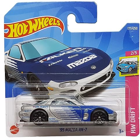 Hot Wheels - ´95 Mazda RX-7 - HW Drift 2/5 - HCX62 - Short Card - Falken - GReddy - Formula Drift - Eibach - Rays - Mattel 2022