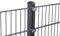 Doppelstabmattenzaun Set 868 Anthrazit| Stabmattenzaun | Mit VA Klemmhalter | Gartenzaun | Komplett Set | 163 cm-45