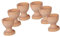Zerodeko 6pcs Egg Tray Easter Centerpiece Decor Boiled Egg Holder Mini Fridge Accessories Breakfast Egg Holder Easter Egg Stand Toy for Kids Mini Decor Wooden Child Display Stand