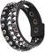 AHQiZFX Leder Nieten Armband,Punk Besetztes Armband,Schwarz Gothic Armreif,Verstellbare Rocker Armband Herren,Punk Breite Lederarmband,für Männe Frauen Cosplay Rock Biker Halloween Party Punk Zubehör