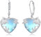 Schildkröte Ohrringe für Frauen 925 Sterling Silber Liebe Mondstein Ohrringe Schildkröte Leverback Ohrringe Ozean Schmuck Geschenke für Frauen