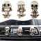 XWUNZ Halloween Auto Lufterfrischer Zubehör Skull Deko Innenraum Totenkopf Geschenk Deko 3 Stücke Haus Autodekorationen Autozubehör Geschenke für Papa Männer für Weihnachten