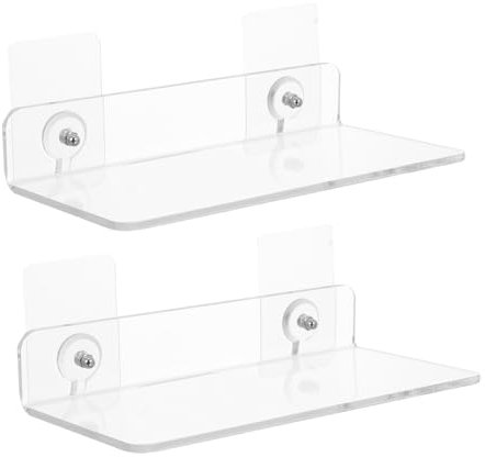 Housoutil 4 Pièces étagère Etagere Acrylique Etagere Rangement Support Organisateur de Cuisine à l'intérieur Accessoires pour Camping-Car Support de Stockage Support Suspendu Support Mural