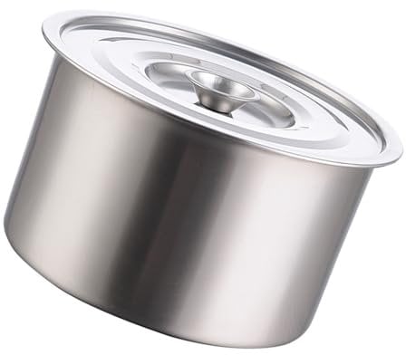 Stainless Steel Stock Pot, Stock Pot with Lid Soup Pasta Pot Multifunctional Boiling Pot for Home Kitchen Restaurant Dishwasher Safe (14cm)