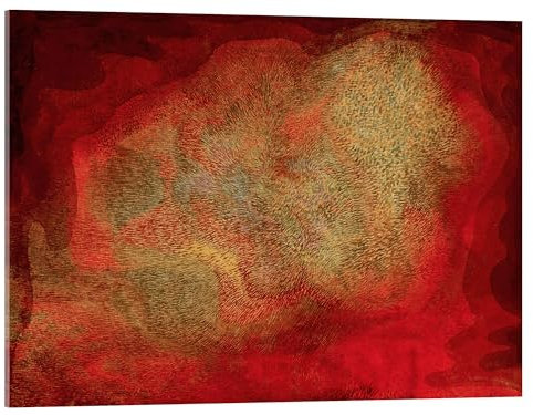 Posterlounge Höhlenausblick Acrylglasbild von Paul Klee 18 x 13 cm Rot Wandbilder Wanddeko