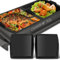 Bindokun 2 Stück Backschalenteiler kompatibel mit Tefal OptiGrill XL, Elite XL, Plus + XL, Elite Plus XL Backschaleneinsatz aus Silikon, Backform Zubehör für Braten, Backen, Grillen, Backschale